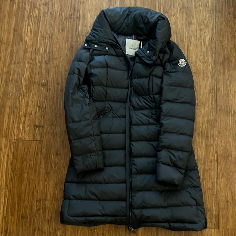 Moncler Women's Long Jacket with a hood!